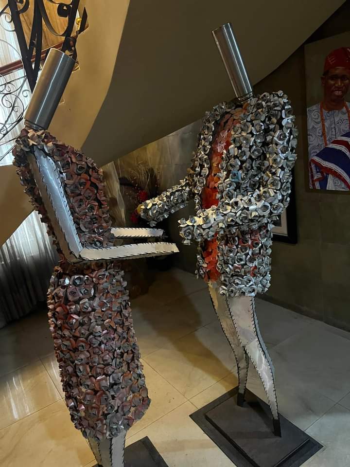 An artwork in Omooba Shyllon's home