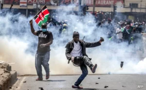 Protesters in Kenya