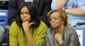 Michelle Obama and her mother, Marian Robinson