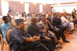 The audience at the function