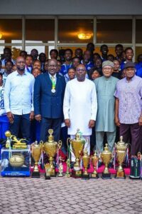Governor Siminalayi Fubara of Rivers State and the athletes.jpg