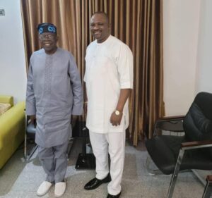 Late Prince, right, with President Tinubu in Abuja recently