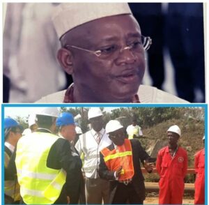 Chief Tony Chinyere top, and he, passing instructions to his oil refinery workers.jpg
