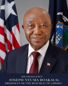 Liberian President Joseph Boakai, upbeat about today’s investment conference, 6 to 8 August 2024.