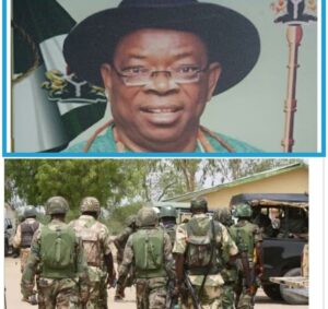 Professor Arthur Ekpekpo, top, and Nigerian soldiers.jpg