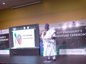 Professor Tunji Olaopa spoke on Wednesday as the chairman of the investiture of Mal. Ahmed Ladan Gobir, FCIPM, as the President and Chairman of Governing Council of CIPM, in Lagos.jpg