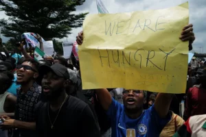 People join a third day of anti-government demonstrations against bad governance and economic hardship in Lagos, Nigeria on August 3, 2024. Francis Kokoroko/REUTERS