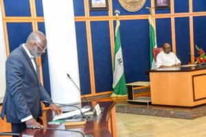Rivers State Governor, Siminalayi Fubara, right, and Attorney General and Commissioner for Justice, Dagogo Israel Iboroma, SAN.jpg