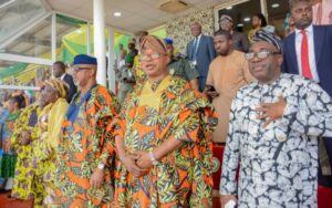 Governor Abiodun at the 2023 International Community Day and World Trade Day celebration held at the M.K.O. Abiola Stadium, Kuto, Abeokuta