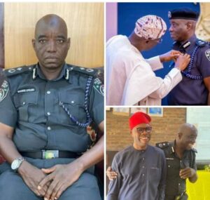 Waheed Ayilara, left. As he was being decorated by Governor Sanwo-Olu, top right and with Johnson Babalola