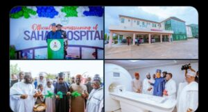 VP Shettiima and others at the commissioning and grand opening of Sahad Hospitals in Abuja