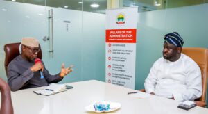 Governor Oyebanji with the management team of CAVISTA Holdings, led by the Chairman, Mr John Olajide