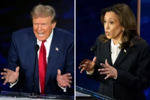 Donald Trump and Kamala Harris.