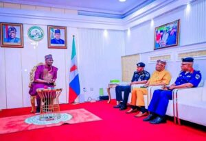Governor Sule at a closed-door security council meeting in Lafia on Monday.jpg