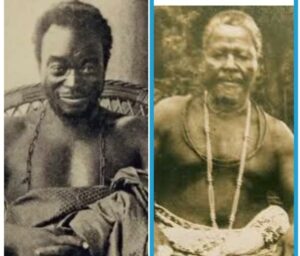 Oba Ovonramwen Nogbaisi, left, and Chief Agho Obaseki.jpg