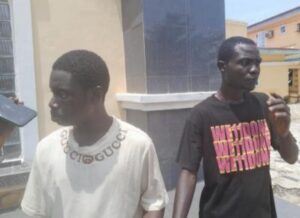 The suspect and one of his friends