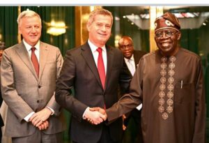 President Tinubu and the global leadership team of Coca-Cola Company, led by Mr John Murphy, its president and chief financial officer, and the Chairman of Nigerian Bottling Company, Ambassador Segun Apata.