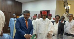 Governor Yusuf and Indian High Commissioner to Nigeria, Mr. Shri G. Balasubramanian