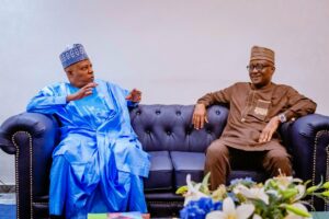 Senator Shettima when he received Speaker of the House of Representatives, Hon. Tajudeen Abbas.jpg
