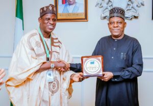 VP Shettima during an audience with the leadership of the News Agency of Nigeria (NAN) at the Presidential Villa