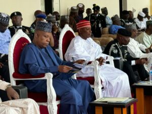VP Shettima during the passing-out parade and commissioning of the Regular Officers Course 6 at the Nigeria Police Academy in Wudil, Kano.jpg