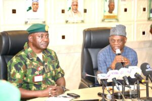 Arc. Sonny Echono and Chief of Defence Staff, General Christopher Musa.jpg