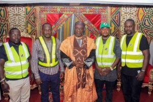 Engr. Chukwuemeka Agbasi, MD of FERMA and his team with the Onu Ankpa, Alhaji Abdulmalik Umar.jpg
