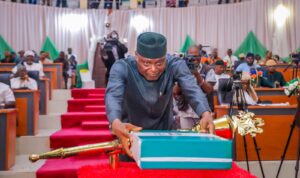 Governor Oyebanji presenting the Appropriation Bill before members of the Ekiti State House of Assembly.jpg