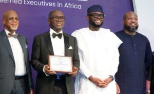 L-R: Dr. Biodun Shobanjo, Chairman of Troyka Group, Mr. Ayodele Subair, Executive Chairman, Lagos State Internal Revenue Service, LIRS, Dr. Abiola Salami, Convener, The Peak Performer Festival, TPP Fest, and Jimi Aina, Director, New Growth Areas LIRS at the Peak Performer (TPP) Fest held at the MUSON Centre, Onikan, Lagos recently