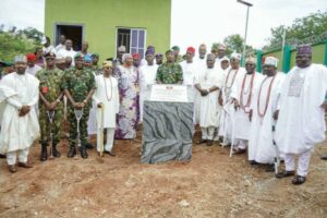 The General Officer Commanding 2 Division, Nigerian Army, Major General OG Onubogu and others during the commissioning of the project.jpg