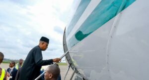Vice President Kashim Shettima, travelling to Abidjan, Côte d'Ivoire for the International Exhibition of Extractive and Energy Resources 2024 conference.jpg