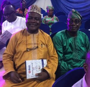 L-R: Bamidele Johnson, Abubakar Hashim (TheNEWS Bureau Chief in Sierra Leone) and Ademola Adegbamigbe at the Gavel International (published by Mustapha Adekunle Ogunsakin) Annual Lecture today in Lagos