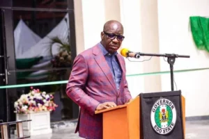 Godwin Obaseki at last Exco meeting.jpg The Edo State Governor, Mr. Godwin Obaseki , Edo cabinet,G