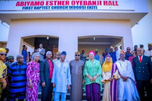 Governor Oyebanji and others at the ceremony.