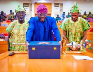 Governor of Lagos State, Mr. Babajide Sanwo-Olu presenting the Y2025 Budget Estimates to the State House of Assembly, at the Assembly complex, Alausa, Ikeja, on Thursday, 21 November 2024.jpg