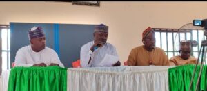 Peter Ahemba, at an interactive session with reporters in Lafia