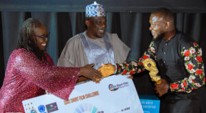 Eze Izu Daniel, Saturday night, emerged winner of the 2024 SDGs Short Film Challenge