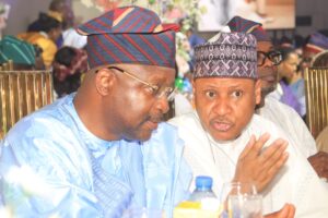 Mr Sunday Dare and Information Minister Idris