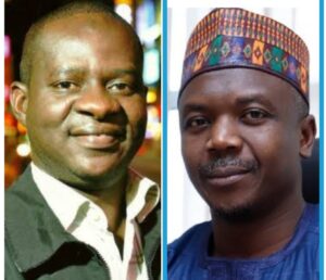 Musikilu Mojeed ,IPI President, left, and Ahmed I. Shekarau , IPI Secretary