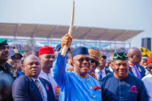 Senate President Akpabio during his constituency briefing, empowerment programme, at Ikot Ekpene.jpg