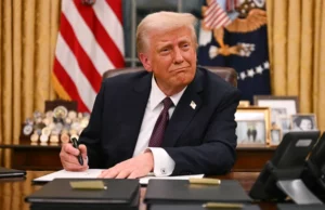 Donald Trump signing Executive Oreder