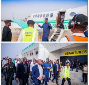 Festus Keyamo , the Minister of Aviation and Aerospace Development, during his visit to Ekiti State Agro-Allied International Cargo Airport, Ado- Ekiti.jpg