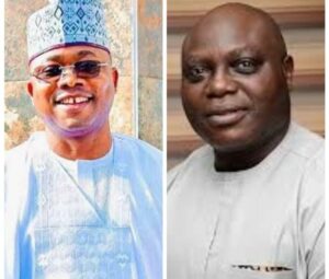 Governor Ahmed Usman Ododo, left, and Dr. Patrick Adebola