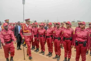 Governor Dapo Abiodun at the parade