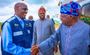 President Tinubu, right, and Mele Kyari.