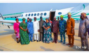 Technical Adviser to the Governor on Airport Project , AVM Sunday Makinde (rtd); Commissioners for Information, Rt. Hon. Taiwo Olatunbosun; Environment, Chief (Mrs) Tosin Aluko- Ajisafe; Transport, Hon Kolawole Akobiewe; Special Adviser to the Governor on Media and Strategy, Mr Yinka Oyebode; among others.