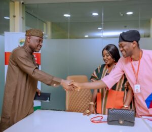 Governor Oyebanji, left, Adebimpe Adedimeji and her husband, Lateef Adedimeji