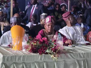 VP Shettima at the traditional marriage ceremony of Toluwatimi Esther Oyebanji and Ayodeji Kenny Akinyemi at the International Conference Centre, University of Ibadan.jpg