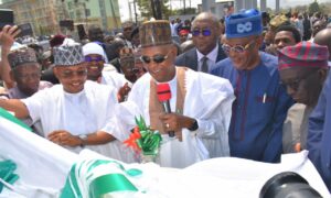 VP Shettima, centre, Governor Odod and others in Kogi.