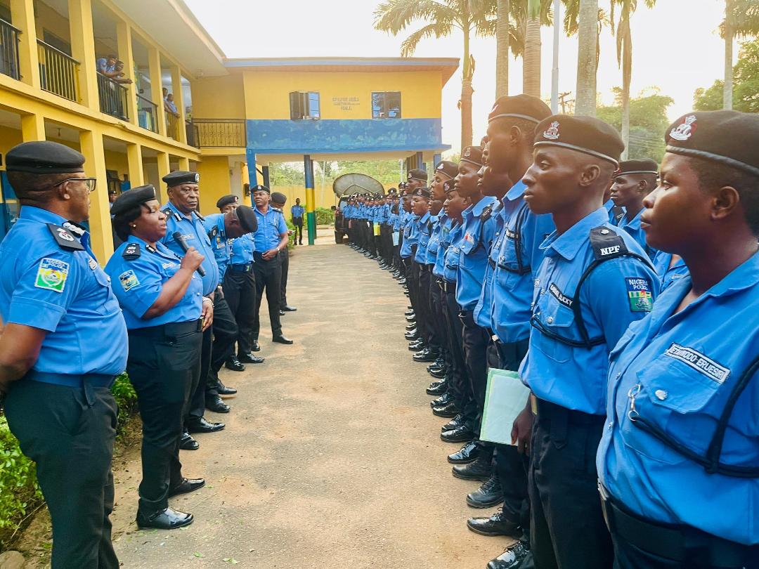 CP Betty Enekpen Otimenyin addressing the new Constables